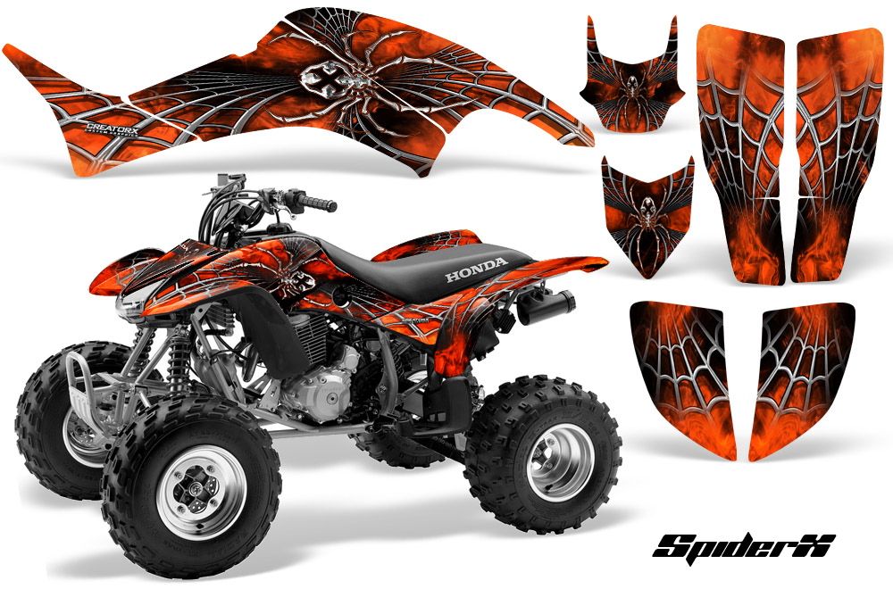 Honda TRX400EX 99-07 Graphics Kit SpiderX Orange